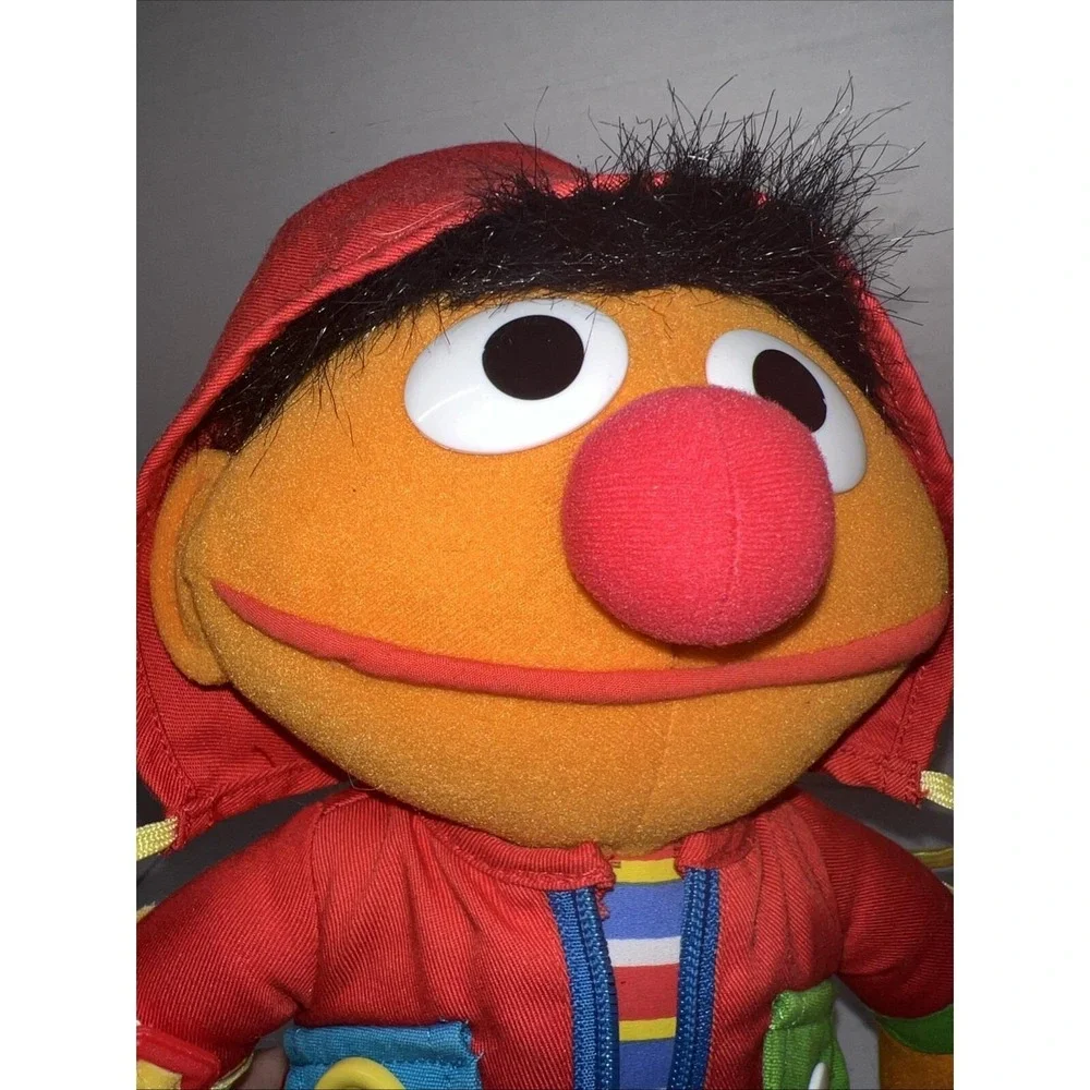 Vintage Playskool Sesame Street Dress Me Up Ernie Plush Doll 1990s